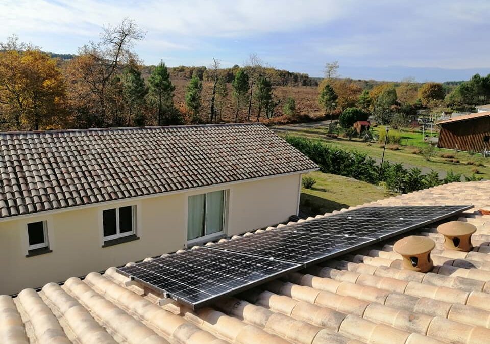 Centrale solaire sur toiture en surimposition