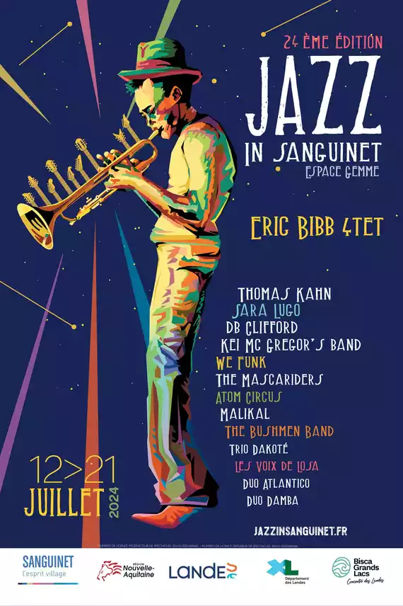 Affiche de la 24e édition de Jazz in Sanguinet