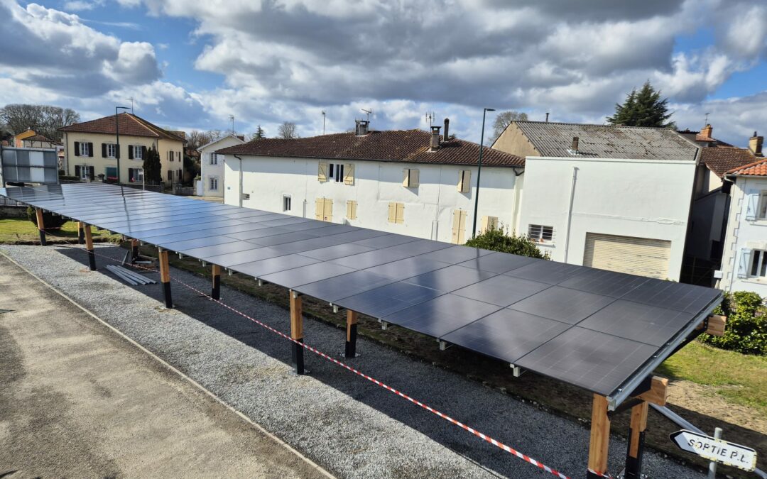 Installation d’une ombrière photovoltaique à Pontonx-sur-l’Adour